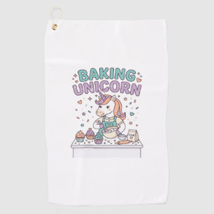 Unicorn Baking Unicorn Trendy Product Graphic_1 Golf Towel
