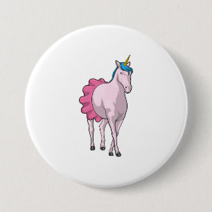 Unicorn Ballerina Ballet 7.5 Cm Round Badge
