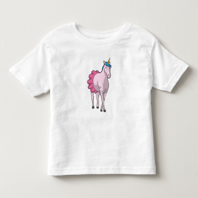 Unicorn Ballerina Ballet Toddler T-Shirt (Front)