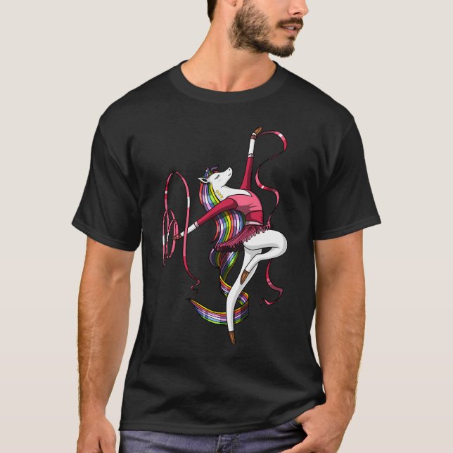 Unicorn Ballet Dancing Ballerina T-Shirt (Front)