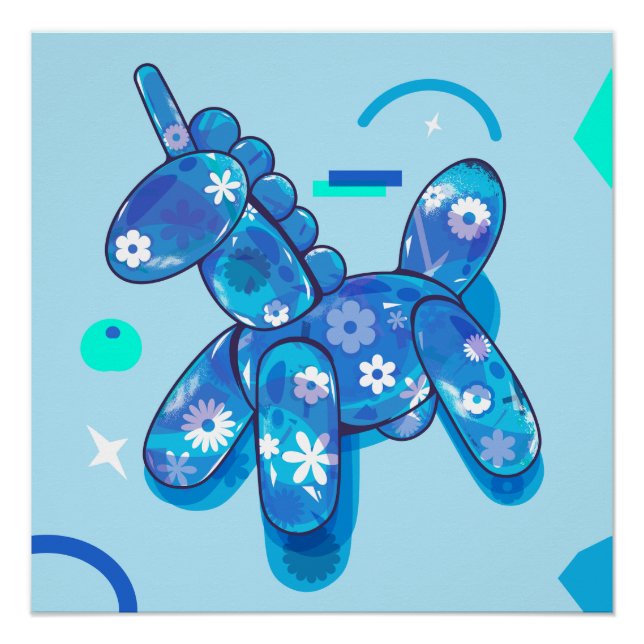Unicorn Balloon  Poster (Front)