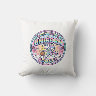 Unicorn Basketball Unicorn Bounce Funny Shirt Grap Cushion