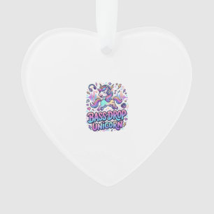 Unicorn Bass Drop Unicorn Gift Idea Typography Des Ornament