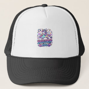 Unicorn Bass Drop Unicorn Gift Idea Typography Des Trucker Hat