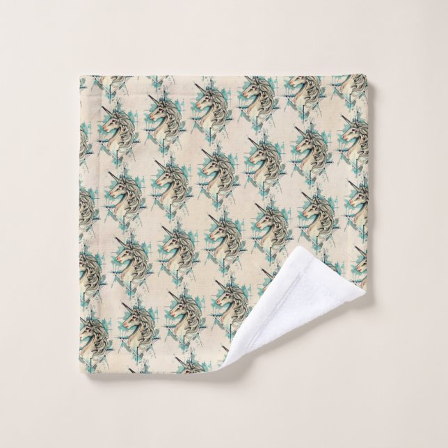 Unicorn Bath Towel Set (Wash Cloth)