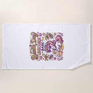 Unicorn Beach Day Unicorn Babe Stylish Zazzle Desi Towel