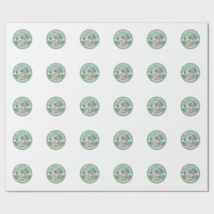 Unicorn Beach Summer Unicorn POD Ready Apparel Gra Wrapping Paper