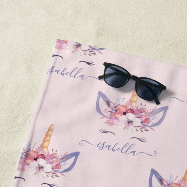 Unicorn beach towel (In Situ)