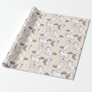 Unicorn Bears Wrapping Paper