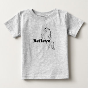 Unicorn Believe Design - Baby Fine Jersey T-Shirt