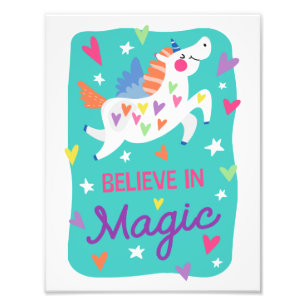 Unicorn Believe in Magic Print