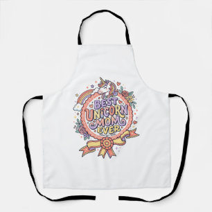 Unicorn Best Unicorn Mum Ever Whimsical Zazzle Des Apron