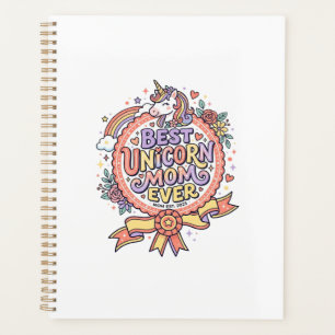 Unicorn Best Unicorn Mum Ever Whimsical Zazzle Des Planner