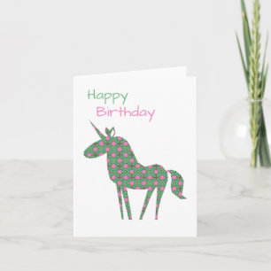 Unicorn Birthday Card
