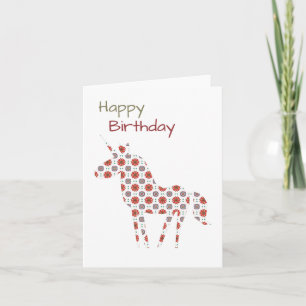 Unicorn Birthday Card
