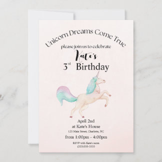 Unicorn Birthday Card