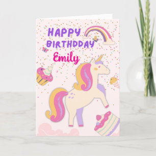 Unicorn birthday card
