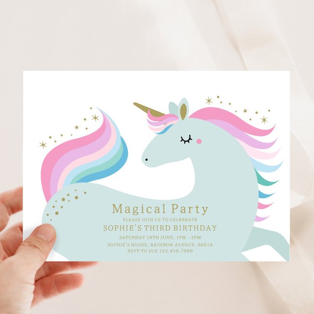 Unicorn Birthday Invitation (Creator Uploaded)