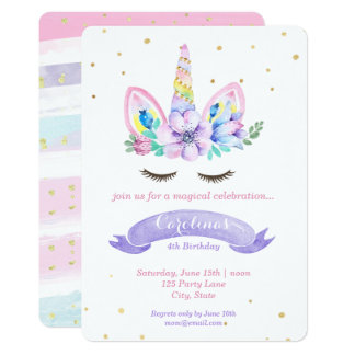 purple birthday invitations