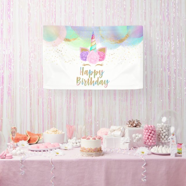 Unicorn Birthday Party Banner (Party)