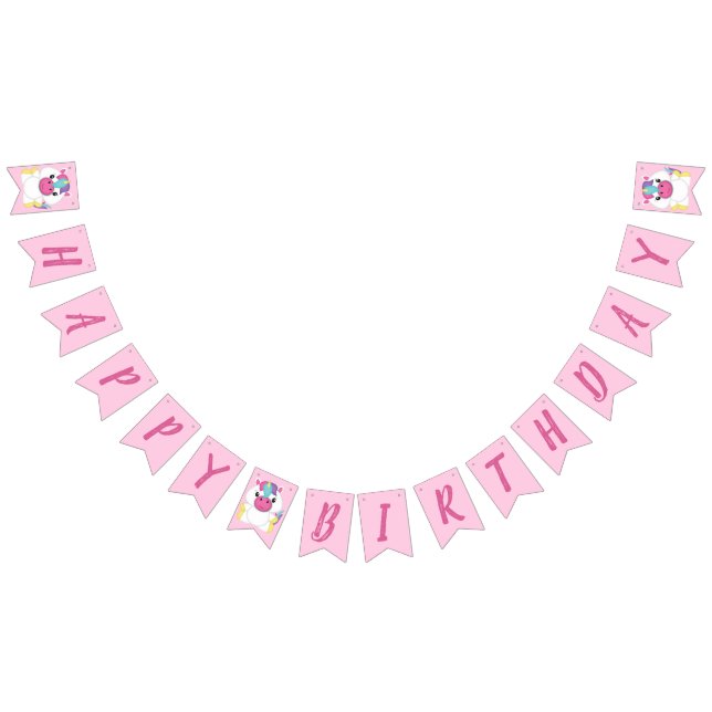 Unicorn Birthday Party Bunting (All)