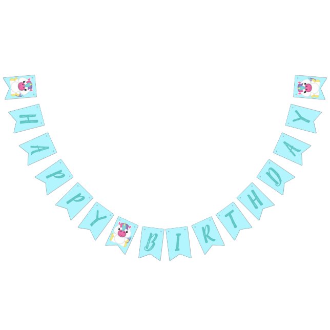 Unicorn Birthday Party Bunting (All)