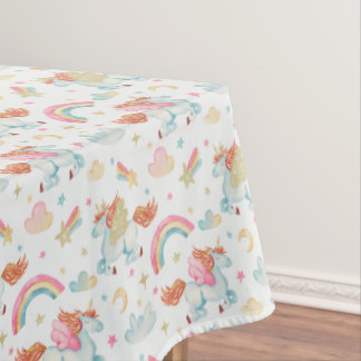 Unicorn Birthday Party Decorations Tablecloth