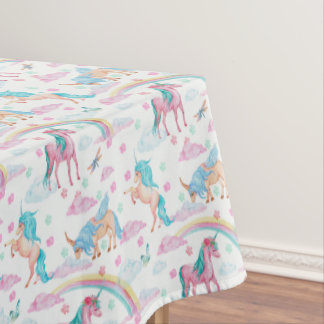Unicorn Birthday Party Decorations Tablecloth