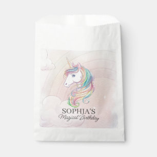 unicorn birthday party dessert favours favour bag
