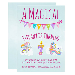 7 Year Old Party Invitations | Zazzle AU