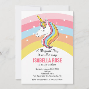 Unicorn Birthday Party Invitation