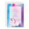 Unicorn Birthday Party Invitations