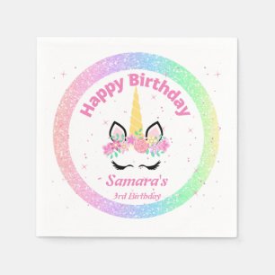 Unicorn Birthday Party  Napkins