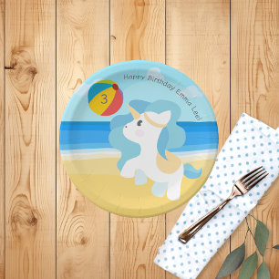 Unicorn Birthday Party Paper Plate