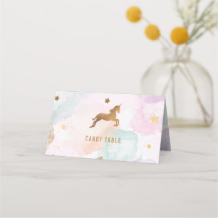 Unicorn Birthday Party Place Card