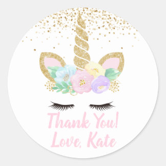 Unicorn Birthday Party Sticker