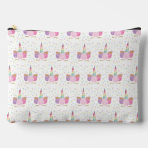 Unicorn Birthday Pattern Accessory Pouch