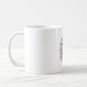 Unicorn Birthday Queen of Unicorn Land Trendy Grap Coffee Mug