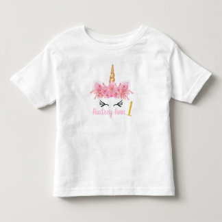 Unicorn Birthday shirt pink