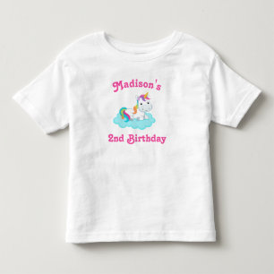 Unicorn Birthday T-shirt Toddler Kid