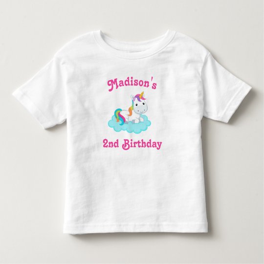 Unicorn Birthday T-shirt Toddler Kid