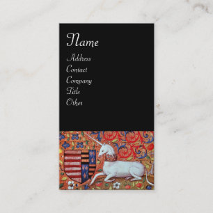 UNICORN ,black Business Card