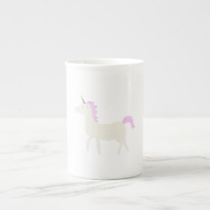 unicorn bone china mug