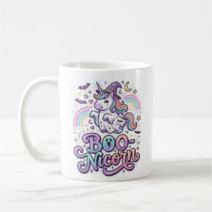 Unicorn Boo-nicorn Premium Vector Vector Design_1 Coffee Mug