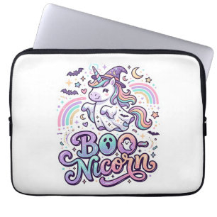 Unicorn Boo-nicorn Premium Vector Vector Design_1 Laptop Sleeve