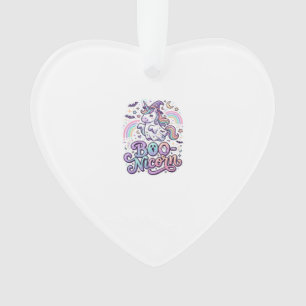 Unicorn Boo-nicorn Premium Vector Vector Design_1 Ornament