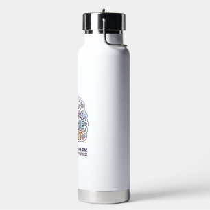 Unicorn Boogie Night Bold Typography Graphic Tee D Water Bottle