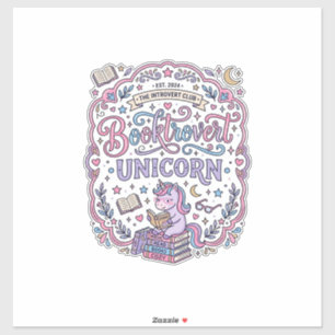 Unicorn Booktrovert Unicorn Playful Cute Gift Desi