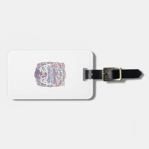 Unicorn Booktrovert Unicorn Playful Cute Gift Desi Luggage Tag