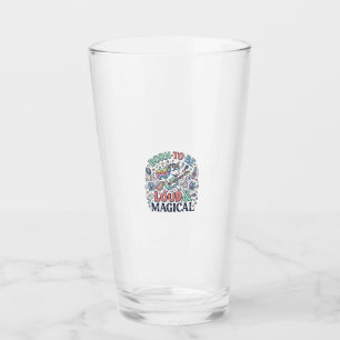 Unicorn Born to Be Loud and Magical Original White Glass